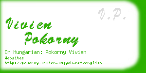 vivien pokorny business card